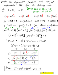 Polynomials Algebra 2 Honors