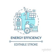 Energy Efficiency Concept Icon Office