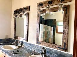 Rustic Distressed Mirror With Oil