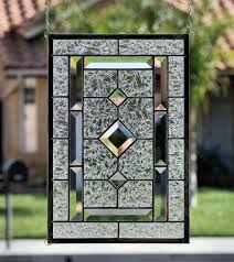 Clear Stained Glass Window Panel