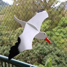 Wood Mobile Seagull With Flapping Wings