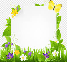 Lawn Garden Garland Frame Border