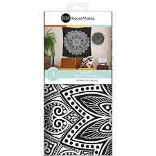 Roommates Mandala Tapestry Black