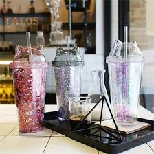 Lovely Water Drinking Straw Cup