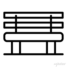Classic Bench Icon Outline Classic