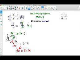 Cross Multiplication Is A Shortcut
