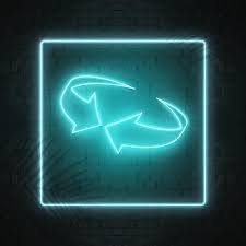 Community Icon With Cyan Neon Effect