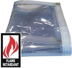 20 Mil Fire Ant Clear Vinyl Tarps