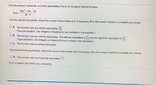 Solved Find The Horizontal Asymptotes