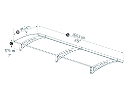 Aquila 3 Ft X 7 Ft Door Awning Kit