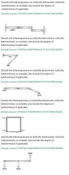 answered classify the following beams