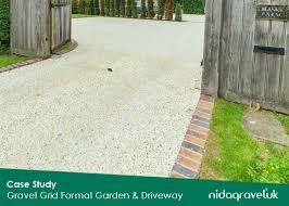 Gravel Grid Formal Garden Driveway