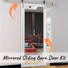 Mirrored Sliding Barn Door Kit You
