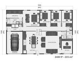 40x60 House Plan 4 Bedroom Floor Plan
