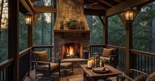 Covered Deck With Fireplace How To