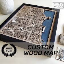 Wood Map Personalized Gifts Wooden Map