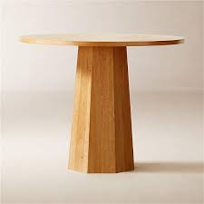 Bancroft Round Oak Pedestal Dining