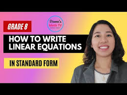 Write Linear Equations In Standard Form