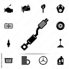 Car Exhaust System Icon Cars Service