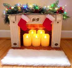 Faux Fireplace Diy Cardboard Fireplace