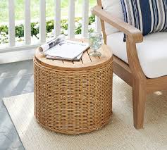 Westport Wicker Storage Outdoor Side