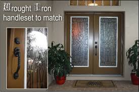 Could Wrought Iron Glass Door Inserts