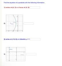 Find The Equation Of A Parabola With