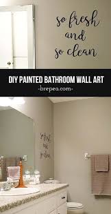 Diy So Fresh Bathroom Wall Art