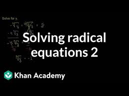 Solving Radical Equations 2 Exponent