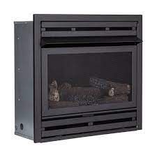 Pleasant Hearth 28 In Zero Clearance Firebox With Lp Gas Log Insert