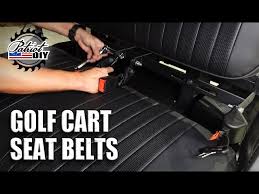 Installing Golf Cart Seat Belts