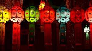 Thai Lanterns Stock Footage Royalty