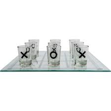 Tic Tac Toe Shot Glass Drinking Game