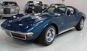 Targa Blue 1972 Corvette Paint Cross