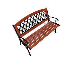 Black Wrought Iron Bench