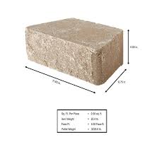 Pecan Concrete Retaining Wall Block