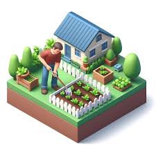 Cartoon Style Isometric Scene 3d