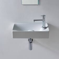 Small Wall Mount Bathroom Sink Modern Rectangular 18 Soft Scarabeo 1501 By Nameeks