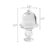 Glass Dome Cake Stand 4 Pattterns