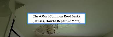 The 6 Most Common Roof Leaks Causes