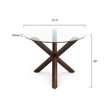 Round Dining Table In Walnut Hd 338 Wal