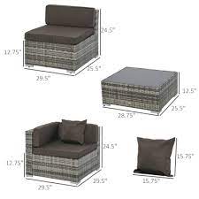 Outsunny 7 Piece Patio Furniture Set