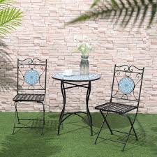 Outsunny 3 Piece Outdoor Bistro Set