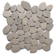 Sliced Black Pebble Tile