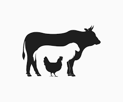 En Lamb Cow Livestock Icon Logo
