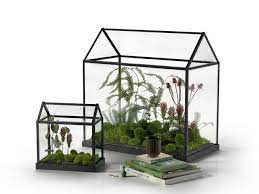 Mini Glass Greenhouse And Stack Of
