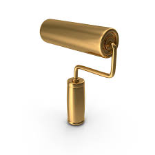 Gold Paint Roller Icon Png Images