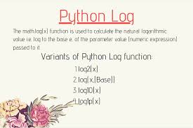 Python Log Functions To Calculate