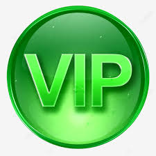 Vip Icon Green Isolated On White