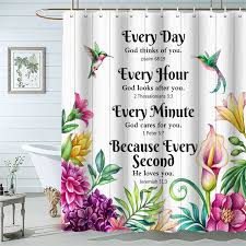 Believe In God Bathroom Shower Curtain